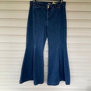 Maeve Anthropologie Flirty High-Rise Bell Bottom Jeans Size 32